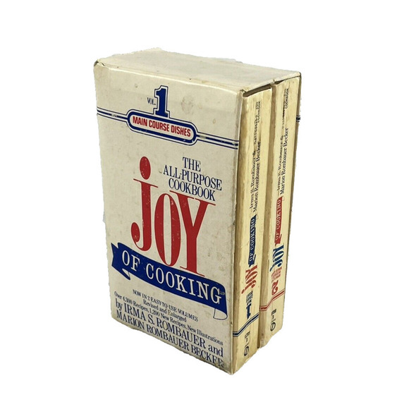 Vintage Joy of Cooking Vol 1 & 2 Irma Rombauer 1972 Vintage Cookbook Set w/ Case - Picture 1 of 12